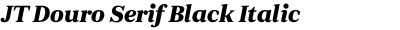 JT Douro Serif Black Italic